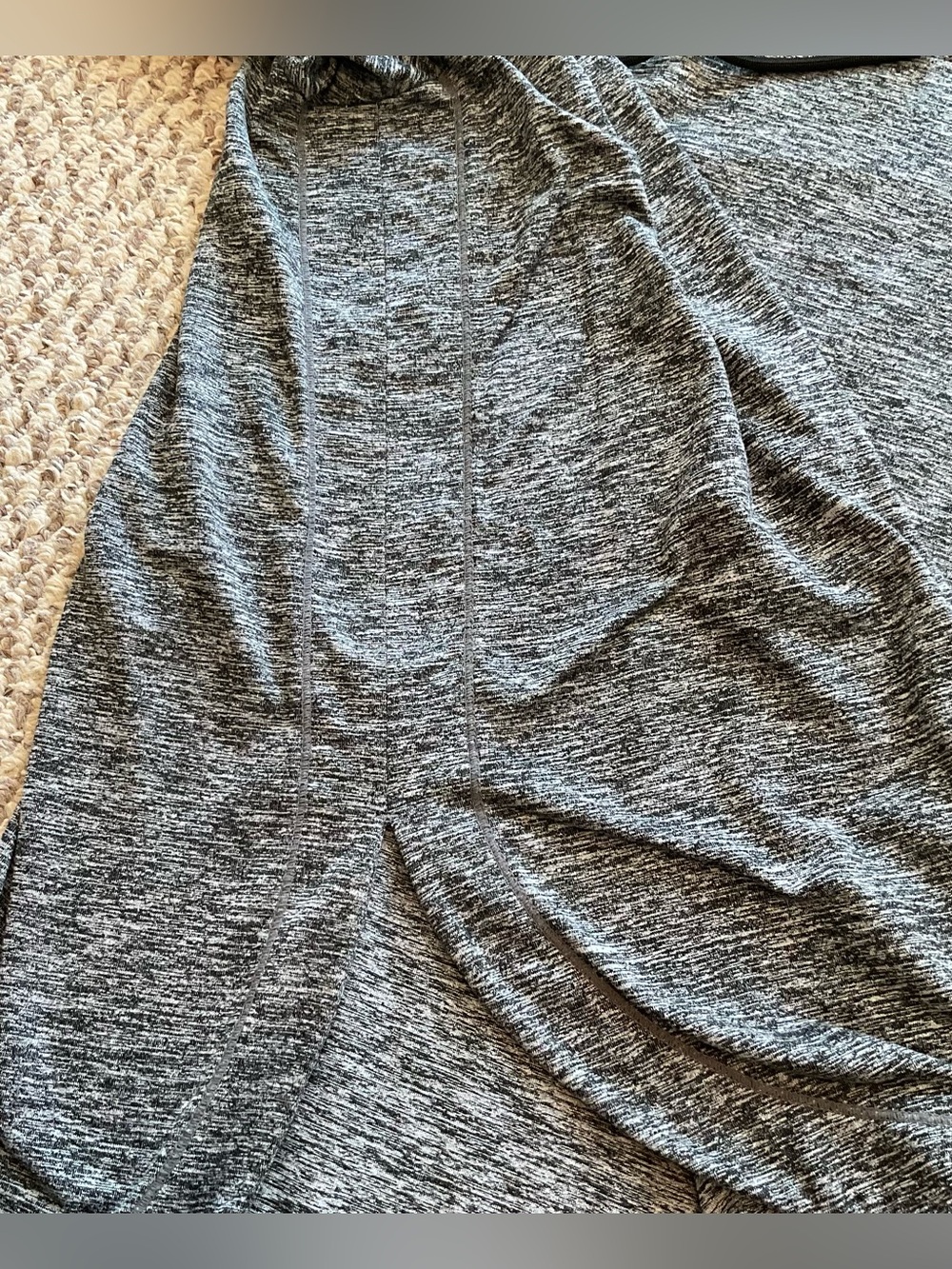Athleta Black and White Draw String Hooded Pullover Top - Size Small - Picture 9 of 11